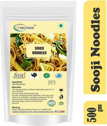 neotea Premium Sooji (Semolina) Noodles 500 gm Instant Noodles Vegetarian