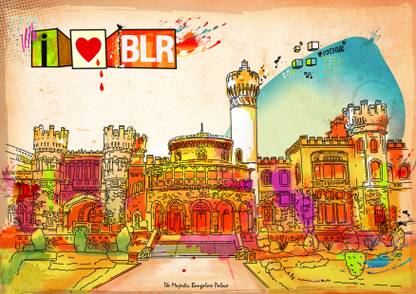 Bangalore Palace A4 Size Poster Without Frame Paper Print