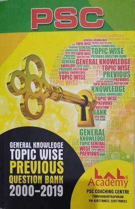 General Knowledge Topic Wise PSC Previous Question Bank