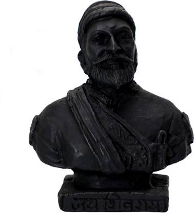 INFI ARTS Chhatrapati Shivaji Maharaj Face Or Half Body For Car Dashboard Office Home Best Gift Decorative Showpiece  -  8 cm