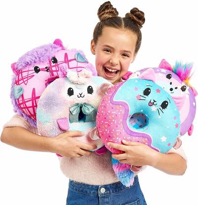 Pikmi Pops DoughMis Series Jumbo Pack - Collectible Scented 10" Jumbo Donut Plush Toy with Bonus Surprises  - 30 cm