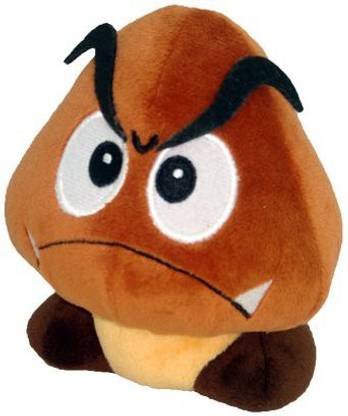 Global Holdings Little Buddy Official Super Mario Plush 5" Goomba Plush