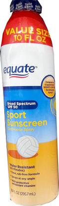 Equate Sunscreen - SPF 50 Sport Sunscreen SPF 50 Broad Spectrum 10oz