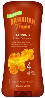 Hawaiian Tropic Sunscreen - SPF 50 Dark Tanning Lotion Spf 4, 8 Fluid Ounce Bottles (Pack Of 2)