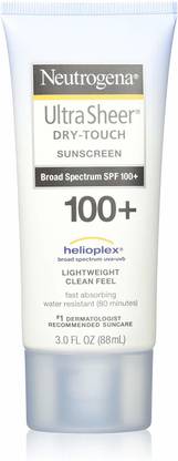 NEUTROGENA Sunscreen - SPF 50 Ultra Sheer Spf#100 Dry-Touch Lotion 3oz (3 Pack)
