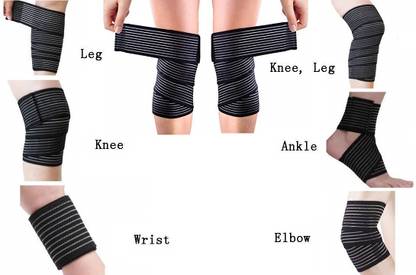 TIMA High Elasticity Compression Bandage, Ankle Wrist Knee Calf Thigh Wraps Support Knee Support