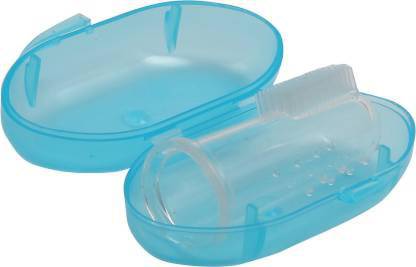 MUCH N MORE Baby Shopiieee Baby Toothbrush cum Tongue Cleaner BPA FREE Ultra Soft Toothbrush Soft Toothbrush