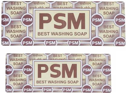 PSM BEST WASHING SOAP 900 GM AND 700 GM (PACK OF 2) Detergent Bar