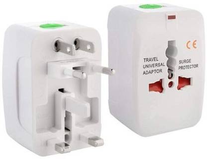 TUCCI Universal Adapter Worldwide All in One International Travel Adapter Plug Multi-Socket Outlet (White) Worldwide Adaptor