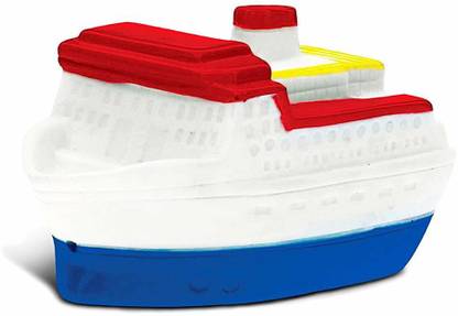 DolliBu Global Bath Buddies White Cruise Ship Bath Toy