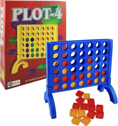 एकता Plot-4 Board Game Family Game बोर्ड गेम