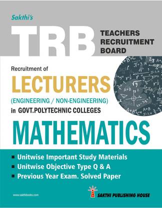 Trb Mathematics Lecturers (Govt.Polytechnic Colleges)