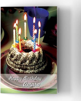 Abaronee Happy Birthday Amara HDC001 Greeting Card