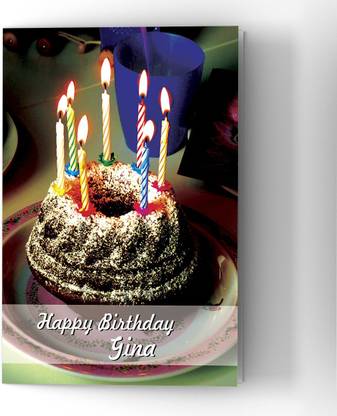 Abaronee Happy Birthday Gina HDC001 Greeting Card