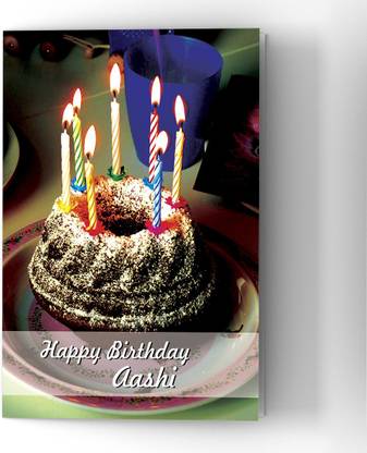 Abaronee Happy Birthday Aashi HDC001 Greeting Card