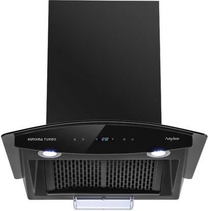 Kutchina Turbo DLX Auto Clean Wall Mounted Black 1400 CMH Chimney