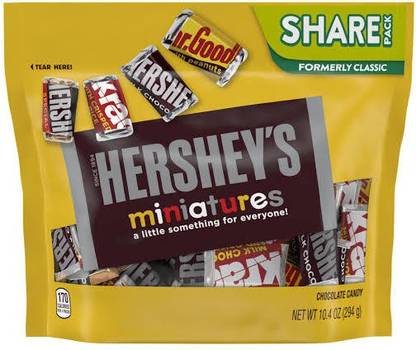 HERSHEY'S Miniatures Chocolate Candy Assortment 294g Truffles