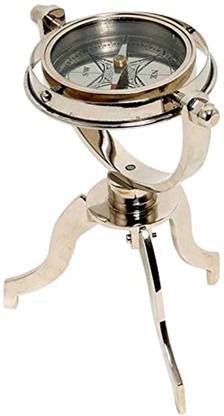 Old Modern Handicrafts Gimbaled Compass on Tristand Compass