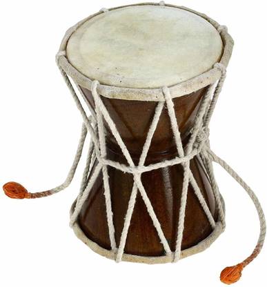 SG MUSICAL Hand Percussion Drum South Style Handmade Indian Musical Instrument Damaru