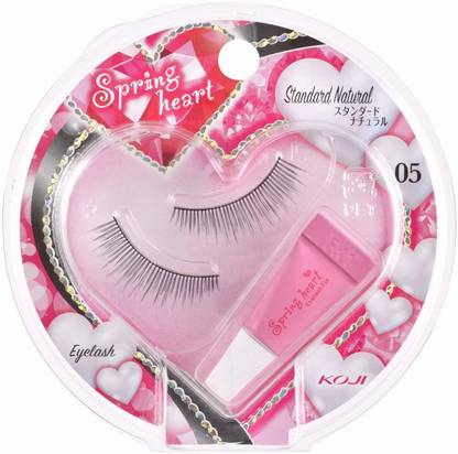Koji Spring Heart False Eyelashes, #5 Standard Natural