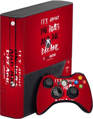 GADGETSWRAP GMCC30723 - Printed Manchester United red Skin For 360 Console & Controller  Gaming Accessory Kit