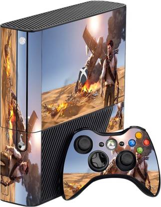 GADGETSWRAP GMCC32075 - Printed Uncharted 3 Skin For 360 Console & Controller  Gaming Accessory Kit