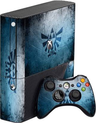 GADGETSWRAP GMCC29184 - Printed blue grunge metal triforce Skin For 360 Console & Controller  Gaming Accessory Kit