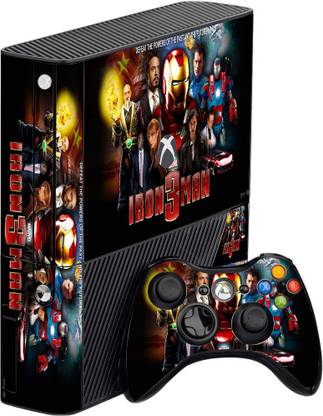 GADGETSWRAP GMCC30412 - Printed iron man 3 Skin For 360 Console & Controller  Gaming Accessory Kit