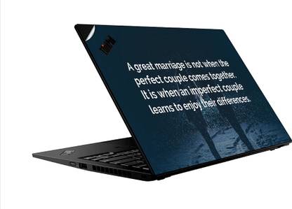 GADGETSWRAP GWAC-16557 Printed Love Marriage Quotes - 20 Top Only Vinyl Laptop Decal 14