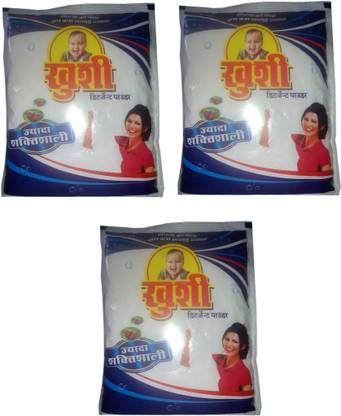 Khushi Detergent Powder Extra Strong 600 g Pack Of 3 Detergent Powder