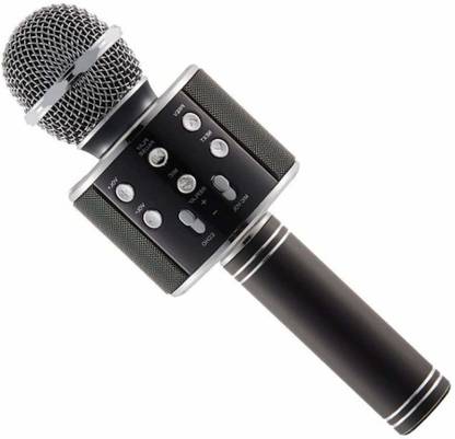 JXL Handheld Wireless Bluetooth Karaoke Recording Instrument Singing Mic Speaker Player Microphone GOLD 041 Microphone Microphone