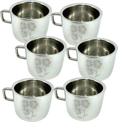 bartan hub Double walled Cup (150ml) Stainless Steel Coffee Mug