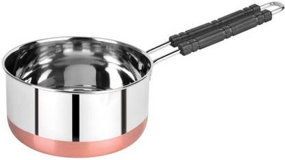 eppyz Stainless Steel Copper bottom Sauce Pan / MILK PAN / TEA PAN Capacity:- 2 Liter, NO:3 Sauce Pan 18.5 cm diameter 2 L capacity
