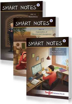 Std 11 Commerce Books (Economics, OC And BK) Smart Notes | Maharashtra State Board | Based On New Syllabus | Set Of 3 Books