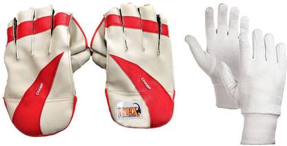 IBEX Champ Wicket Keeping Gloves Combo With Inner Gloves (Multicolor) Wicket Keeping Gloves