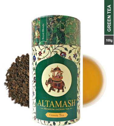 ALTAMASH Long Leaf Green Tea For Weight Loss , 100 Gram ( 40 Cups ) /100% Natural Green Tea Herbs Green Tea Box