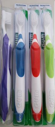 GUM Technique Classic Toothbrush - Ultra Soft- Compact (6 Pack) Soft Toothbrush