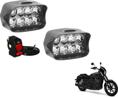 AUTYLE VLB-8LEDRECT-217 Fog Lamp Motorbike LED for Harley Davidson (12 V, 12 W)