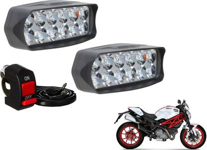 AUTYLE VLB-12LEDRECT-150 Fog Lamp Motorbike LED for Ducati (12 V, 12 W)
