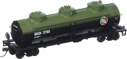 Bachmann Trains British American Oil Baox 40 Three-Dome Tank Car Ho Scale Train