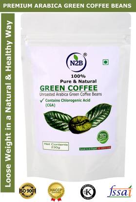 N2B Organic Green Coffee Beans for Weight Loss Management Instant Coffee