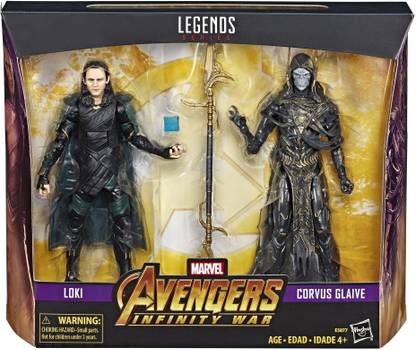 MARVEL Legends Series Avengers: Infinity War Loki & Corvus Glaive 2-Pack