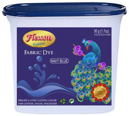 flexon Dye Powdered Fabric Dye (Navy Blue)-50 grams
