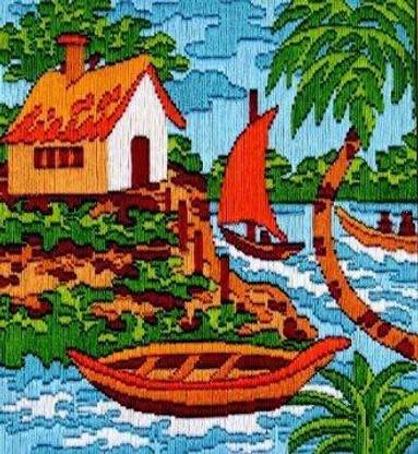 ANCHOR Stitch Kit - flash frame Serene