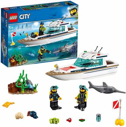 LEGO City Diving Yacht Building Blocks For Kids (148 Pcs)60221
