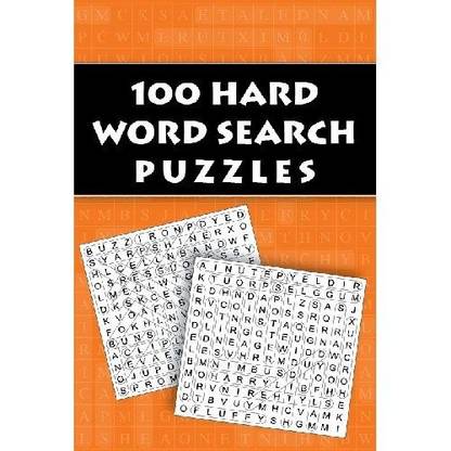 100 Hard Word Search Puzzles