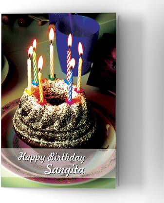 Abaronee Happy Birthday Sangita HDC001 Greeting Card