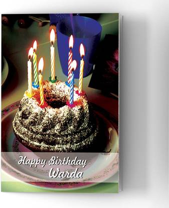 Abaronee Happy Birthday Warda HDC001 Greeting Card