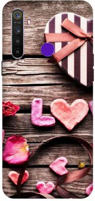 Yoprint Back Cover for Realme 5i/RMX2030 Love Sign Love Logo Colorful Love Sign Printed Back Cover