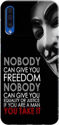 Anonymous Back Cover for Samsung Galaxy A50 ( Printed Hard Case)